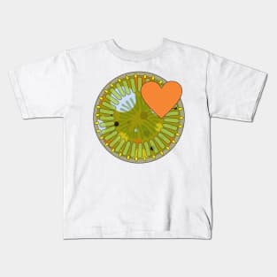 Diatom - Cyclotella (green) Kids T-Shirt